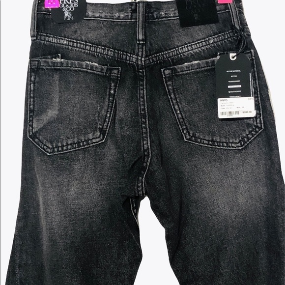 NWT PRPS Mulsanne Distressed Flare Jeans Black 26 - Picture 6 of 14
